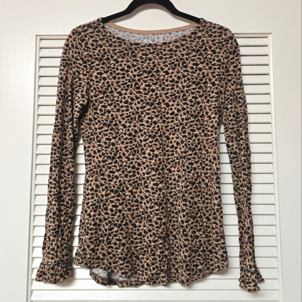 Maurices - 24/7 Animal Print Lightweight Long-Sleeve Top